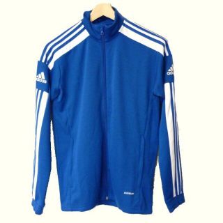 アディダス(adidas)の新品O（XL）★アディダストラックジャケットジップ付きポケット青(スウェット)