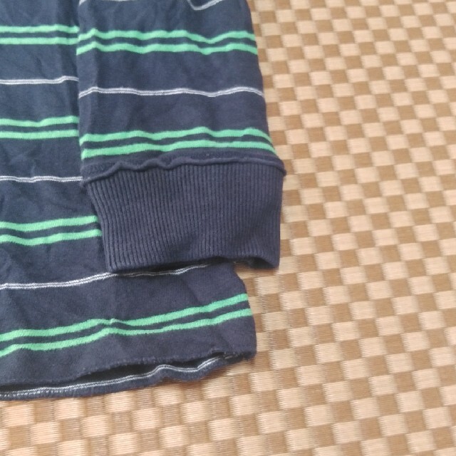 UNIQLO(ユニクロ)の秋冬物セール🔔ユニクロボーダーヘンリーネック長袖シャツXLサイズ メンズのトップス(Tシャツ/カットソー(七分/長袖))の商品写真