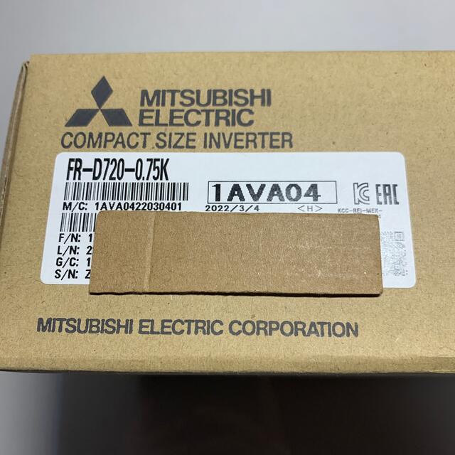 正規品取扱通販 新品未開封 三菱電機 FR-D720-0.75K 1台 インバータ