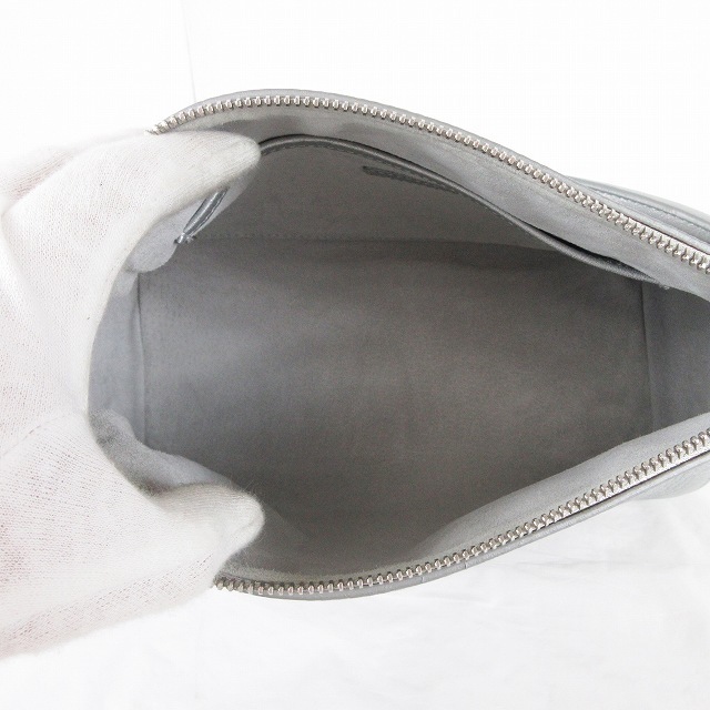 ヒロフ HIROFU レザー セミ ショルダー バッグ Hロゴ 型押し レディースのバッグ(ショルダーバッグ)の商品写真