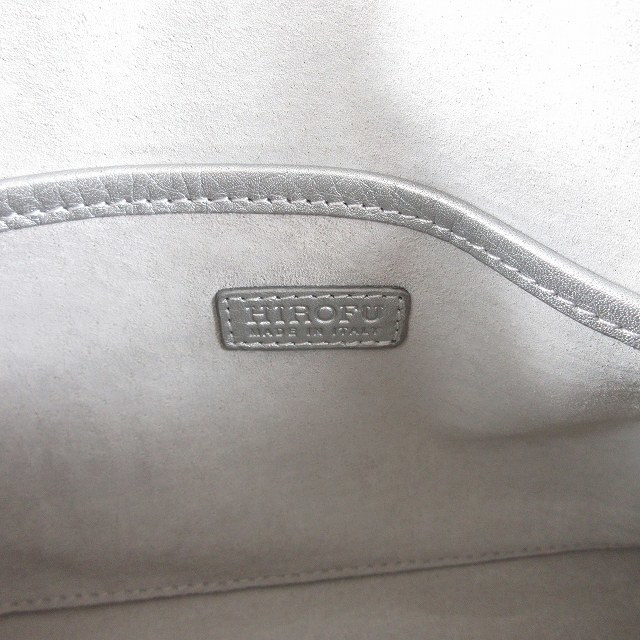 ヒロフ HIROFU レザー セミ ショルダー バッグ Hロゴ 型押し レディースのバッグ(ショルダーバッグ)の商品写真