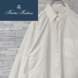 ブルックスブラザース(Brooks Brothers)の【希少 】90s ブルックスブラザーズ BDシャツ 無地  ホワイト　XL相当(シャツ)