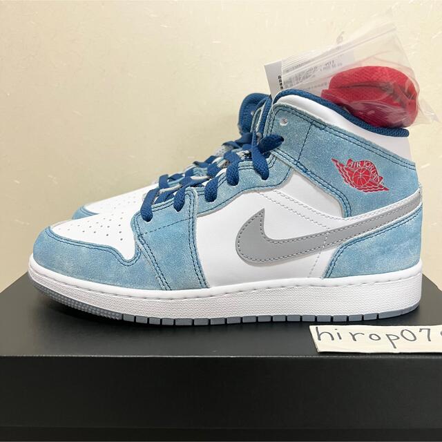 AIR JORDAN 1 MID SE GS ハイパーロイヤル 24.5