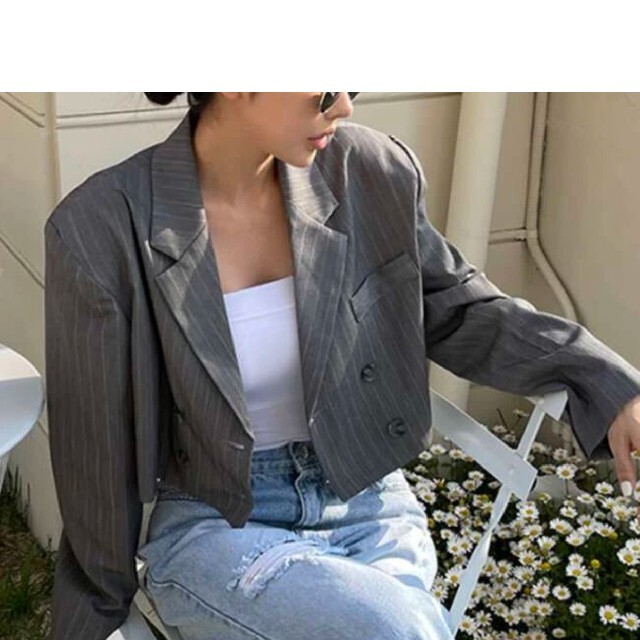 SHEIN ショート テーラード ジャケット - アウター