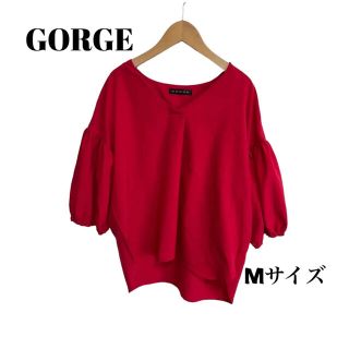 ゴージ(GORGE)のGORGE/ゴージ　レディーストップス　レッド　M(シャツ/ブラウス(長袖/七分))