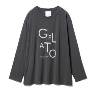 ジェラートピケ(gelato pique)の新品未使用【UNISEX】ジェラートピケ　ワンポイントロゴプルオーバー　グレー(ルームウェア)