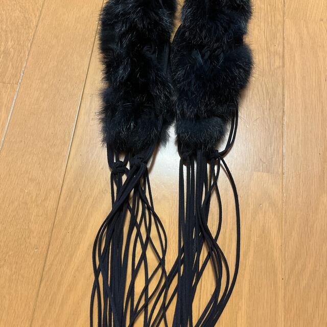 ROPE’(ロペ)のRope 紐ベルト　ファーベルト レディースのファッション小物(ベルト)の商品写真