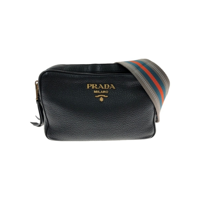 PRADA - 〇〇PRADA プラダ ダブルジップ ショルダーバッグ ブラックの