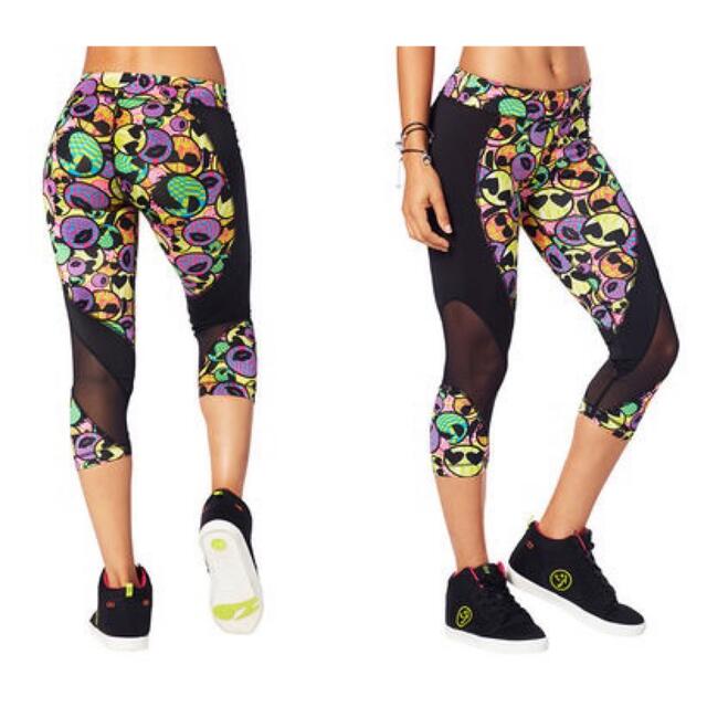 ZUMBAズンバ Zmoji Mesh Perfect Capri レギンス