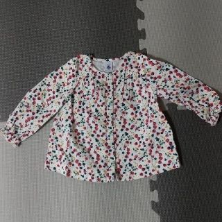 プチバトー(PETIT BATEAU)の【にじまま様専用】プチバトー  小花柄ブラウス  86cm(ブラウス)