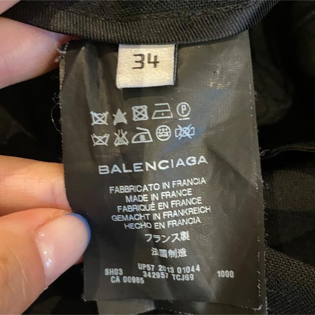 美品Balenciagaバレンシアガデザインショートパンツ黒34