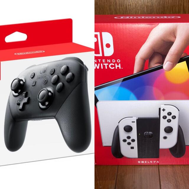 Nintendo Switch - Nintendo Switch 有機ELモデル ホワイトと純正プロコンセット