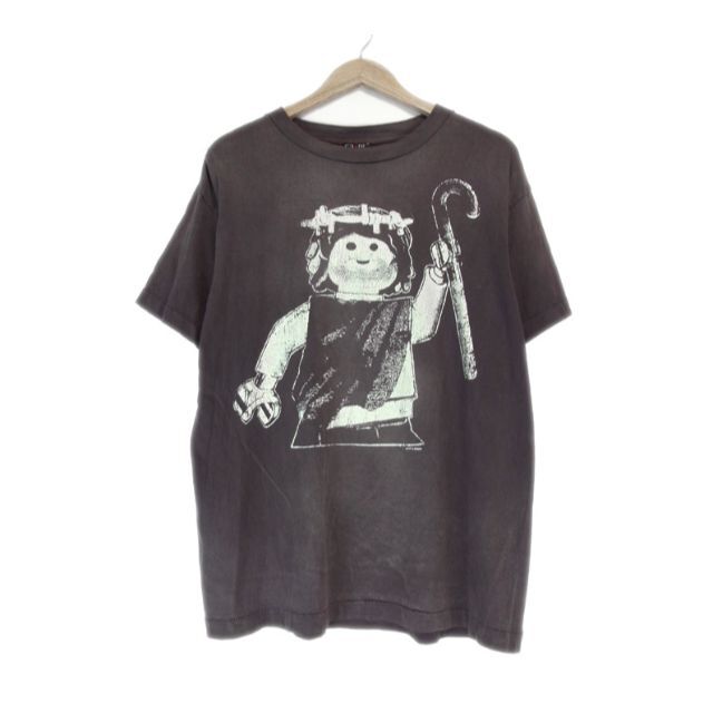 ウォッシュブラックサイズ表記セントマイケルSAINT MICHAEL■21AW Tee Block Tシャツ