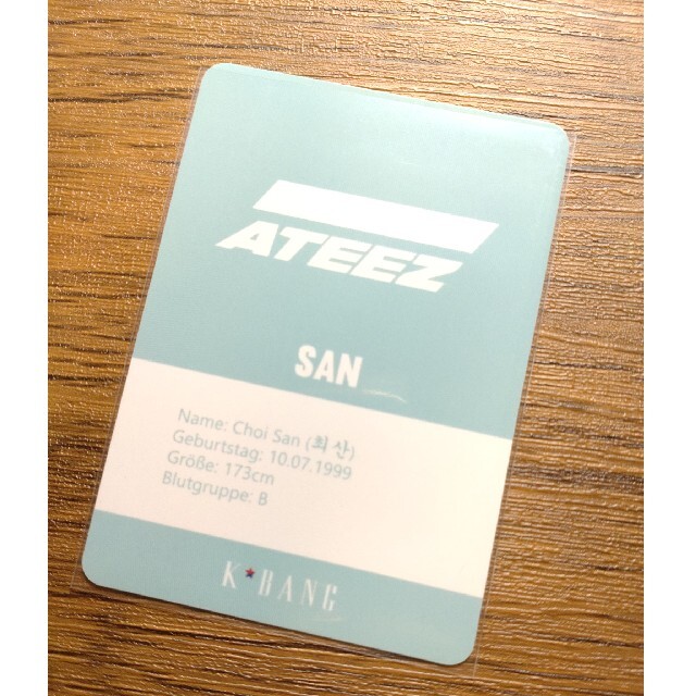 ATEEZ ミンギ トレカ kbang 雑誌 Mingi ②