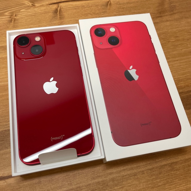 iPhone13 mini 128GB RED SIMフリー 新品 - スマートフォン本体