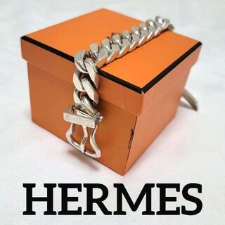 エルメス(Hermes)の【Vintage】HERMES ブックルセリエMM 超希少 シルバー800(ブレスレット)