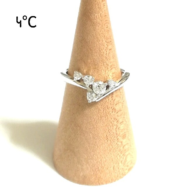 4℃(ヨンドシー)の(美品) 4°C シルバーリング 10号 レディースのアクセサリー(リング(指輪))の商品写真