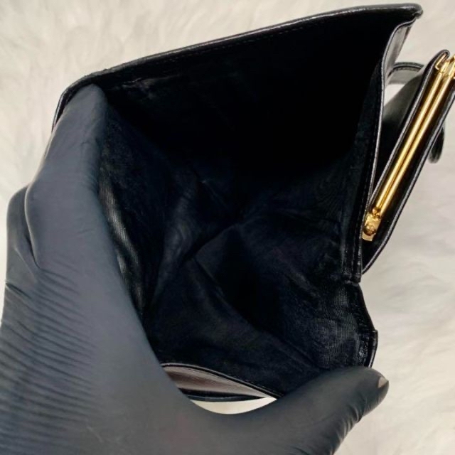 ✨美品✨CHANEL 二つ折り 財布 がま口 ココマーク レザー ✨美品✨CHANEL 二つ折り 財布 がま口 ココマーク レザー