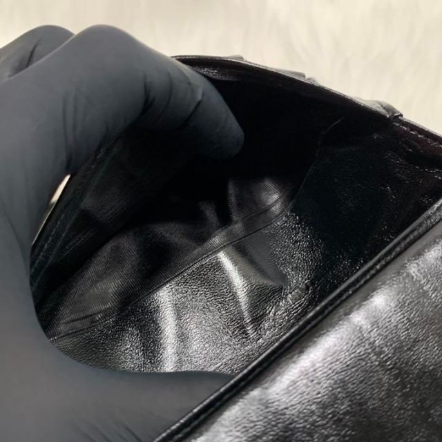 CHANEL(シャネル)の✨美品✨CHANEL 二つ折り 財布 がま口 ココマーク レザー ブラック 黒 レディースのファッション小物(財布)の商品写真