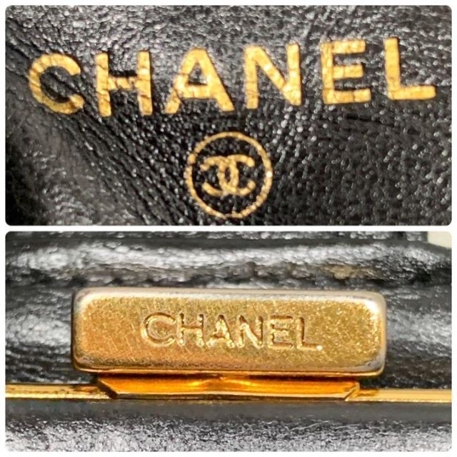 CHANEL(シャネル)の✨美品✨CHANEL 二つ折り 財布 がま口 ココマーク レザー ブラック 黒 レディースのファッション小物(財布)の商品写真