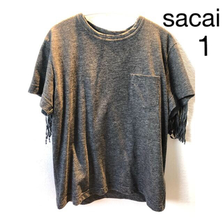 サカイ(sacai)のSacai サカイ　フリンジTシャツ　リネン　カットソー　半袖(Tシャツ/カットソー(半袖/袖なし))