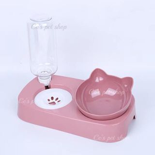 肉球型ペットボウルペット用食器おやつ餌入れ猫耳オシャレ餌皿可愛いフードボウル(猫)