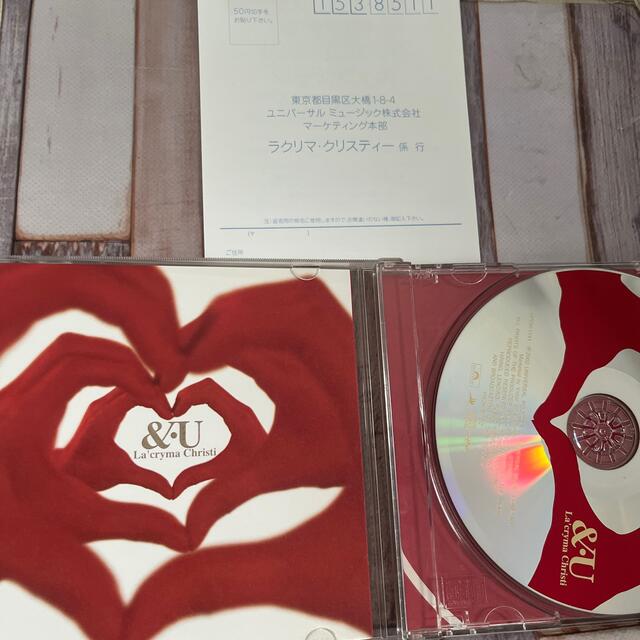 「＆・U」  La'cryma Christi  廃盤　アルバム　CD ハガキ付