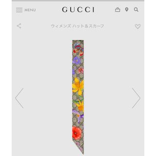 グッチ(Gucci)のGUCCI スカーフ(バンダナ/スカーフ)