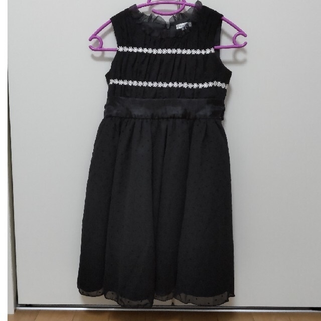 Catherine Cottage(キャサリンコテージ)のドレス　ワンピース　130　キッズ　セレモニー　黒　女児　キャサリンコテージ キッズ/ベビー/マタニティのキッズ服女の子用(90cm~)(ドレス/フォーマル)の商品写真