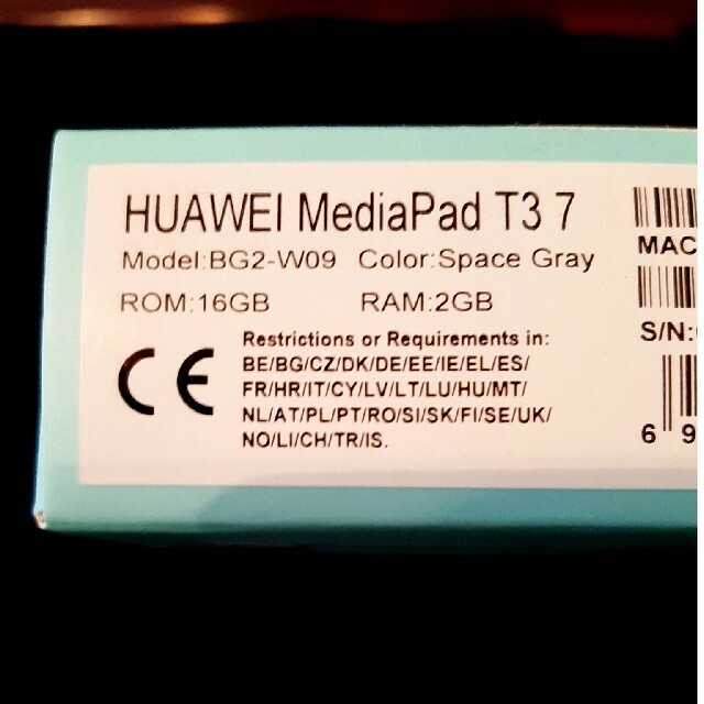 HUAWEI(ファーウェイ)の【まさゆき様専用】HUAWEI MediaPad T3 7 スマホ/家電/カメラのPC/タブレット(タブレット)の商品写真