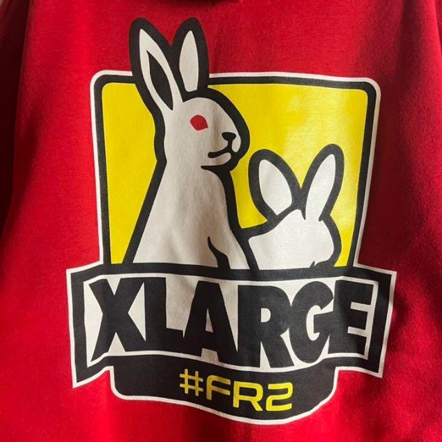 最高デザイン】FR2 XLARGE 限定コラボ 希少 パーカー バックプリント