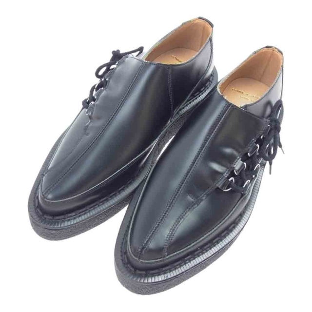 COMME des GARCONS HOMME PLUS コムデギャルソンオムプリュス  21SS PG-K102 GEORGE COX ASSYMETRICAL CREEPER ジョージコックス クリーパー ラバーソール ブラック系 7【極上美品】約315cm高さ