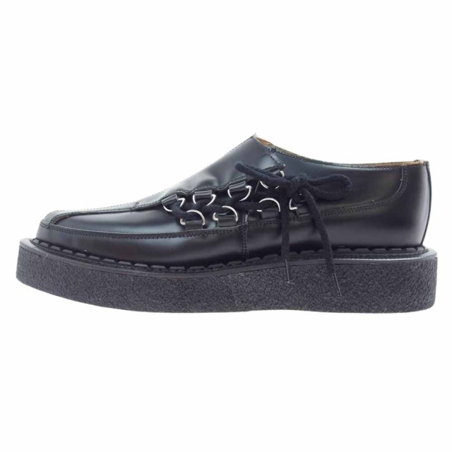 COMME des GARCONS HOMME PLUS コムデギャルソンオムプリュス  21SS PG-K102 GEORGE COX ASSYMETRICAL CREEPER ジョージコックス クリーパー ラバーソール ブラック系 7【極上美品】