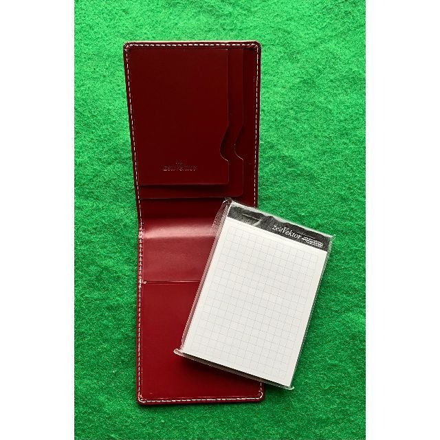 ロディアメモ帳レザーカバー　レイメイ藤井 縦型&横型 セット インテリア/住まい/日用品の文房具(ノート/メモ帳/ふせん)の商品写真