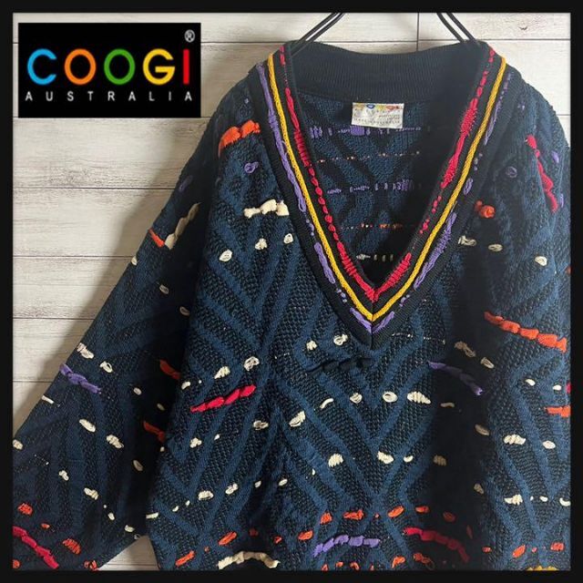 【激レア】coogi クージー 立体 編込み 3Dニット 即完売モデル 希少