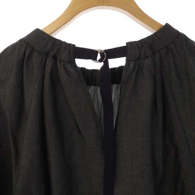 LOUNIE(ルーニィ)のルーニィ カットソー ボリューム袖 五分袖 プルオーバー 38 黒 ブラック レディースのトップス(その他)の商品写真
