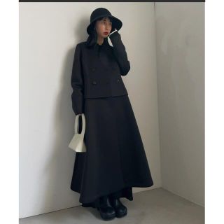 アメリヴィンテージ(Ameri VINTAGE)のCARDBOARD FLARE DRESS COAT(ロングコート)