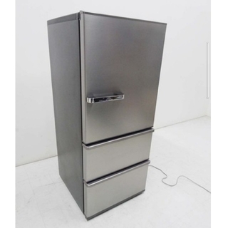 冷蔵庫　シルバー　レンジが置けちゃう背の低いタイプ　ガンメタシルバー(冷蔵庫)