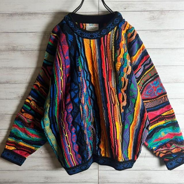 【激レア】coogi クージー 立体 編込み 3Dニット 即完売モデル 希少