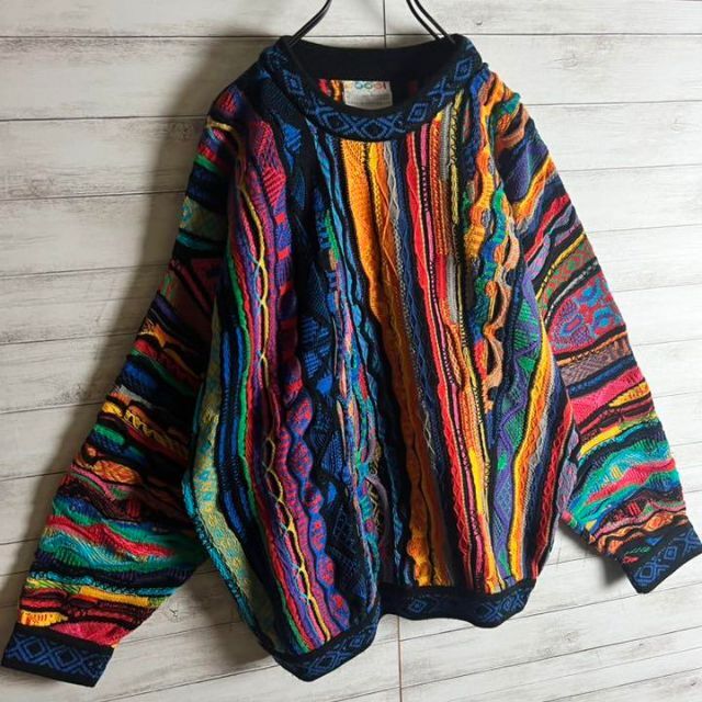 COOGI(クージー)の【激レア】coogi クージー 立体 編込み 3Dニット 即完売モデル 希少 メンズのトップス(ニット/セーター)の商品写真