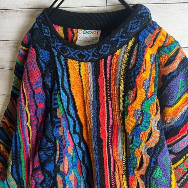 COOGI(クージー)の【激レア】coogi クージー 立体 編込み 3Dニット 即完売モデル 希少 メンズのトップス(ニット/セーター)の商品写真