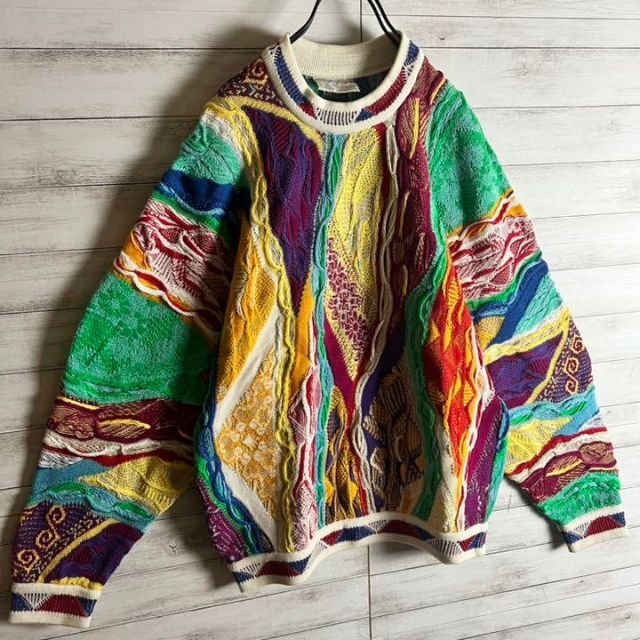 【激レア】coogi クージー 立体 編込み 3Dニット 即完売モデル 希少