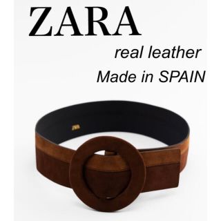 ザラ(ZARA)の新品　ZARA 今季　コントラスト　マキシ　バックル　ベルト　タグ付(ベルト)