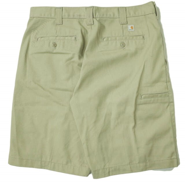 carhartt(カーハート)のCarhartt カーハート US TWILL CELL PHONE WORK SHORTS T/Cツイル ワークショーツ 34 KHAKI ショートパンツ ボトムス【中古】【Carhartt】 メンズのパンツ(ショートパンツ)の商品写真