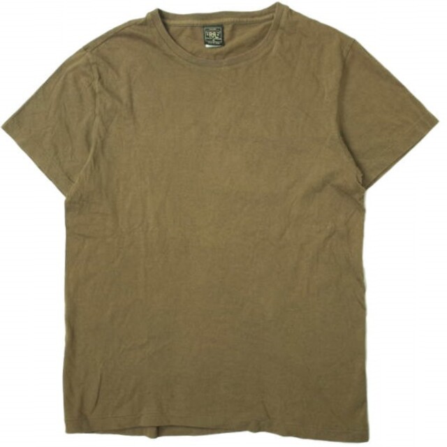 RRL(ダブルアールエル)のRRL ダブルアールエル S/S SOLID TUBE TEE クルーネックチューブTシャツ M ブラウン Double RL 半袖 丸胴 ソリッド トップス【中古】【RRL】 メンズのトップス(Tシャツ/カットソー(半袖/袖なし))の商品写真