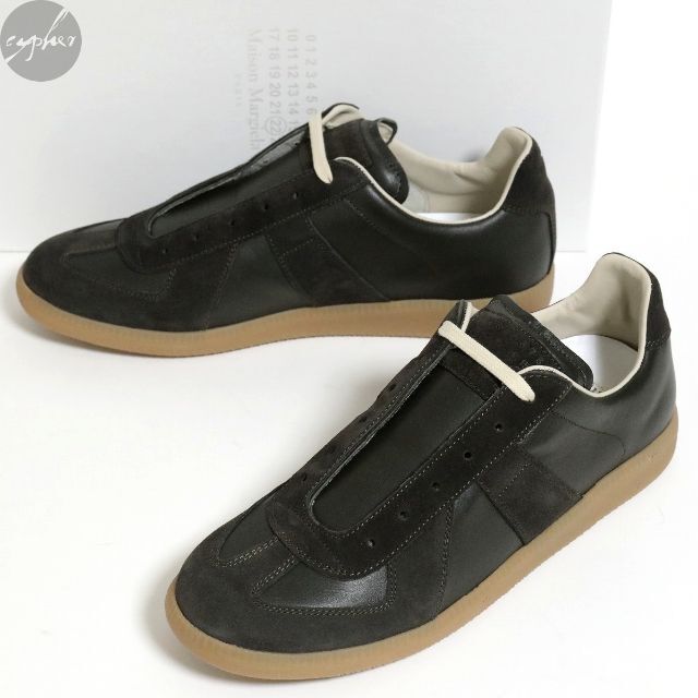 スニーカー 40 新品 メゾンマルジェラ ジャーマントレーナー レザー