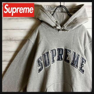 【即完売モデル】Supreme アーチ刺繍ロゴ パーカー 入試困難 定番カラー