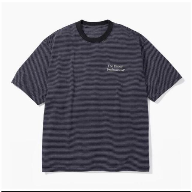 ennoy S/S Border T-Shirt BLACK×WHITE XL