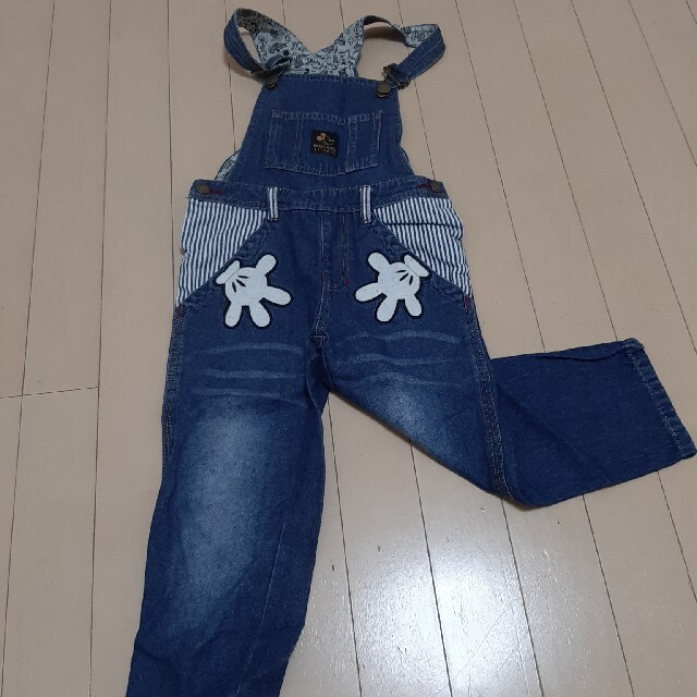 お値下げしました‼️ミッキー　オーバーオール キッズ/ベビー/マタニティのキッズ服女の子用(90cm~)(パンツ/スパッツ)の商品写真