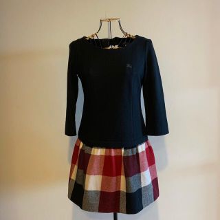 バーバリーブルーレーベル(BURBERRY BLUE LABEL)のBURBERRY バーバリーブルーレーベル ワンピース 36(ひざ丈ワンピース)